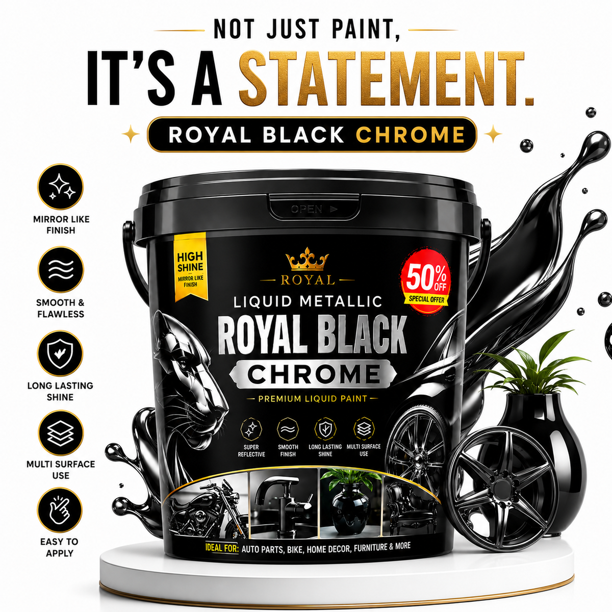 Royal Black Paint ✨