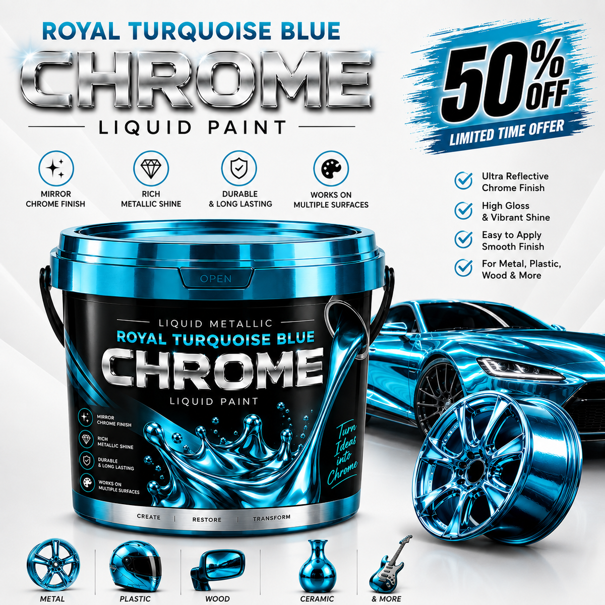 ROYAL BLUE PAINT TUB 💙